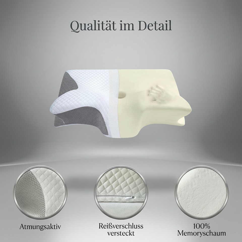 MyPureSleep I Ergonomisches Premium-Kopfkissen