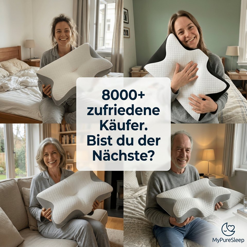 MyPureSleep I Ergonomisches Premium-Kopfkissen